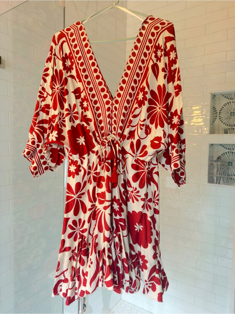 Cram & Red Floral V-Neck Women’s Dress